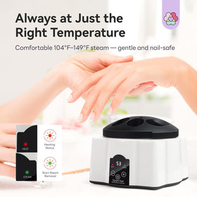 SAVILAND finger caps in use demonstrating comfortable, precise nail soaking