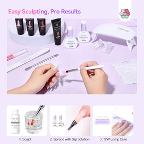 SAVILAND finished manicure on hands for natural, long-lasting style