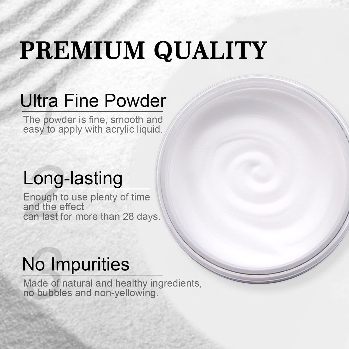 step-by-step French manicure using SAVILAND powder highlighting precise control