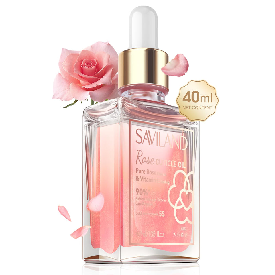 SAVILAND front bottle with rosehip oil showing elegant packaging and hydration benefit