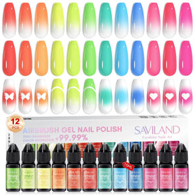 SAVILAND front packaging showing 12 fluorescent colors and kit benefit