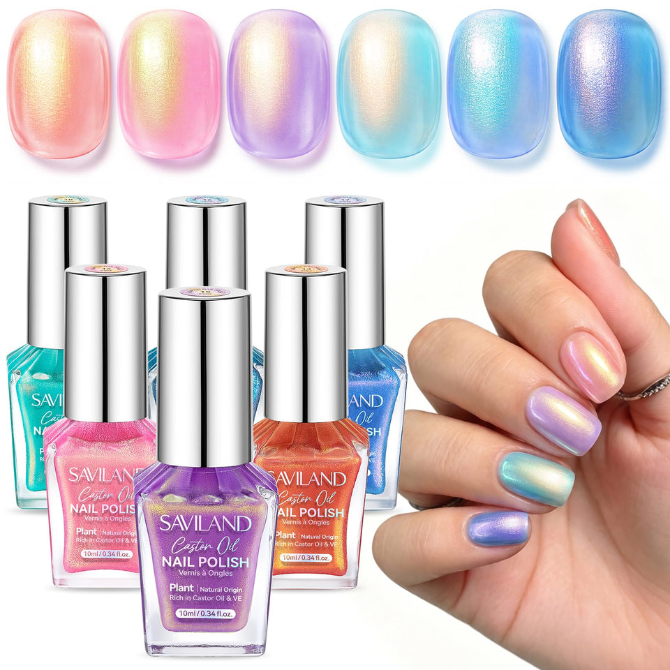 SAVILAND front packaging showing six iridescent 10ml bottles and gift-ready look