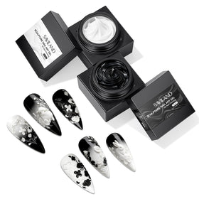 SAVILAND front packaging showing black and white sculpting gels, clear product identification and benefit