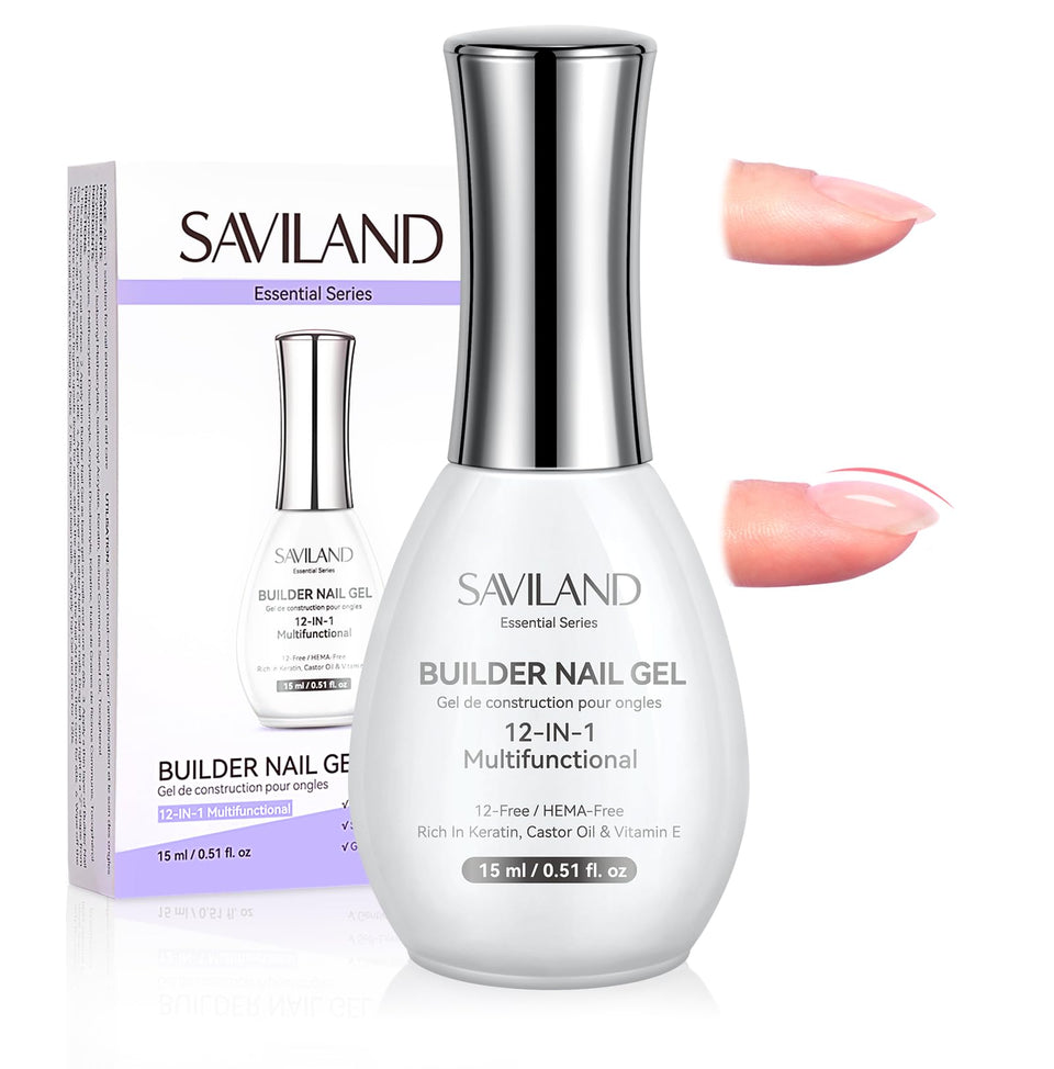 SAVILAND front packaging showing clear builder gel for multi-function convenience