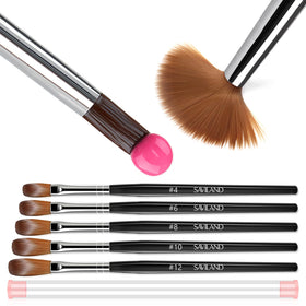 SAVILAND front packaging showing 5 professional brushes, highlights kit versatility