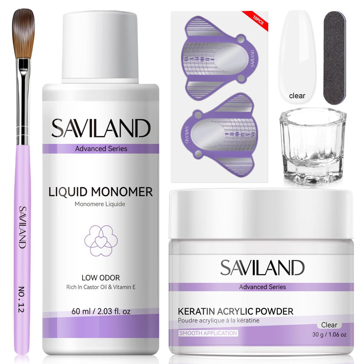 SAVILAND front packaging showing full starter kit and included tools for easy setup