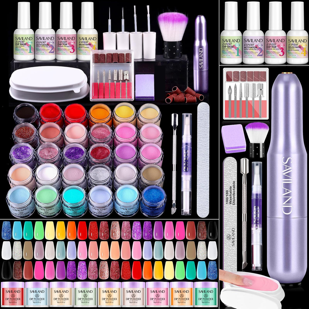 SAVILAND front packaging showing complete starter kit and benefits