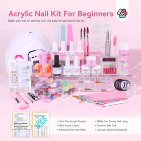 SAVILAND keratin acrylic powder close-up for smoother, stronger nail overlays