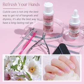 SAVILAND kit in use during a home manicure for salon-style results