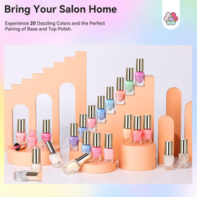 SAVILAND lifestyle flatlay with polishes near accessories suggesting gift-ready presentation
