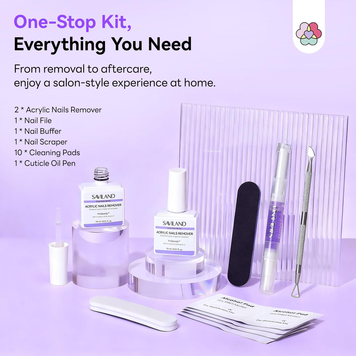 SAVILAND lifestyle home bathroom setup showing easy at-home removal convenience