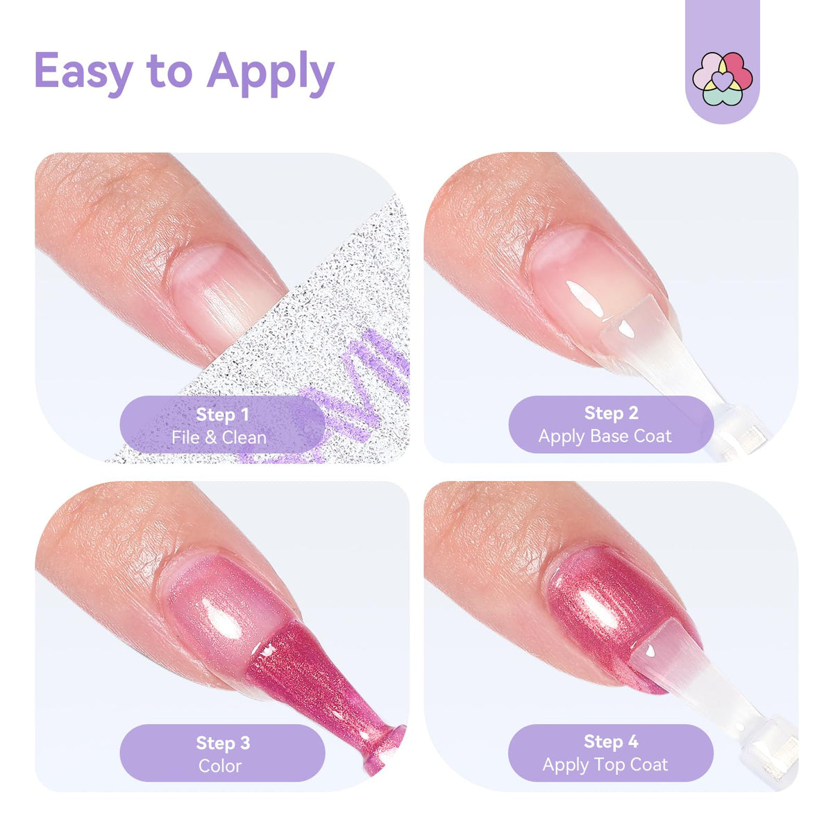 SAVILAND finished manicured nails at a party showing pearlescent shine benefit