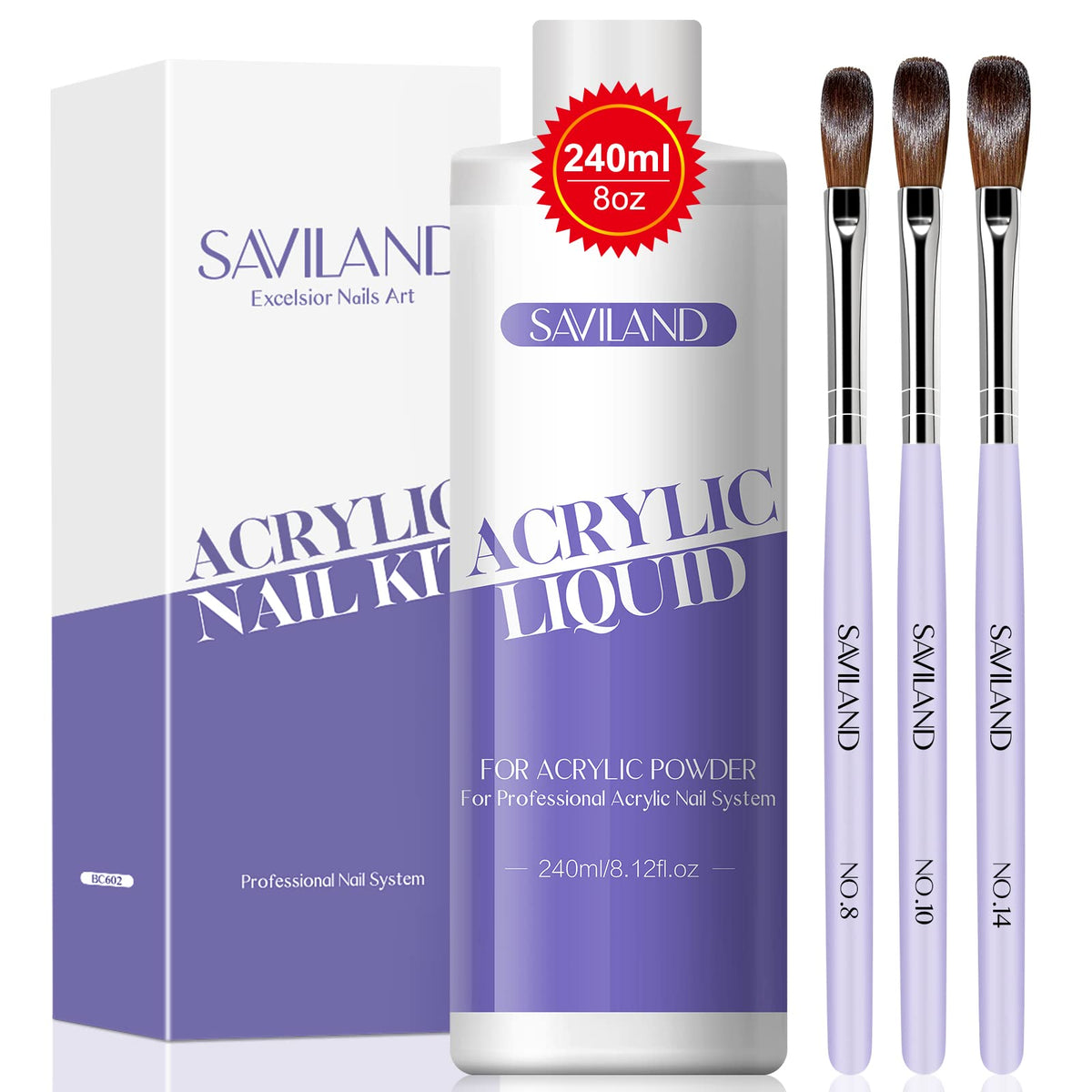 SAVILAND front bottle showing label and capacity for clear long-lasting extensions