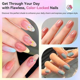 SAVILAND nail polish being applied to a manicure showcasing fast-dry finish and vibrant color