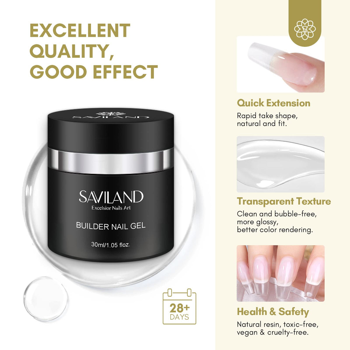SAVILAND 100 nail forms spread out, demonstrating variety and convenience