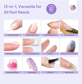 SAVILAND before-and-after nail repair showing restored, chip-free nails