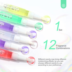 SAVILAND pen held applying oil to cuticle for targeted nourishment