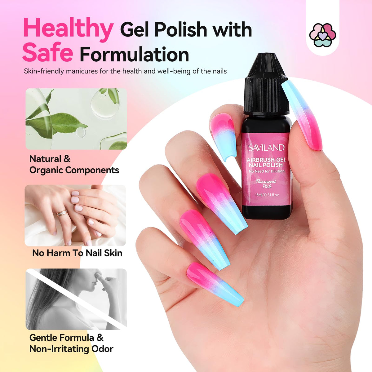 SAVILAND 15ml bottle in hand showing size and portability benefit