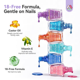 SAVILAND hand holding bottle showing 10ml scale for travel convenience