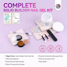 SAVILAND close-up of solid builder gel texture for precise sculpting