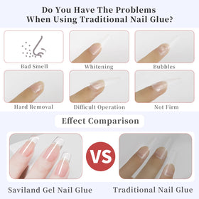 SAVILAND gel texture dispensed on palette showing smooth resin for easy placement