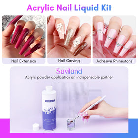 SAVILAND three nylon-bristle brushes displayed, offering precise control and coverage