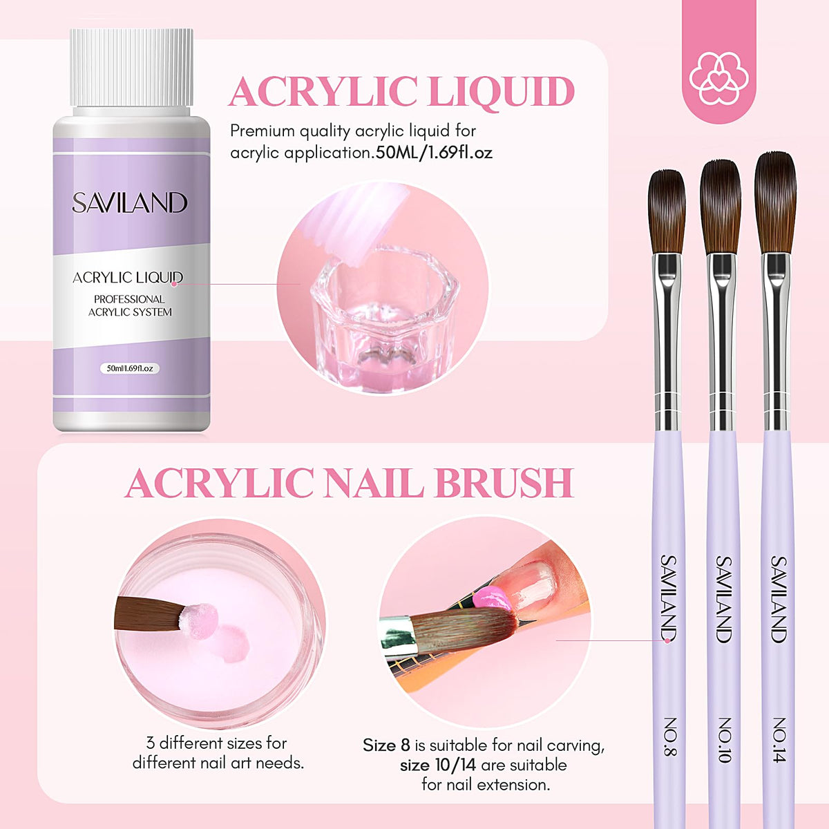 SAVILAND nail buffer file and cuticle fork finished nails and refined edges