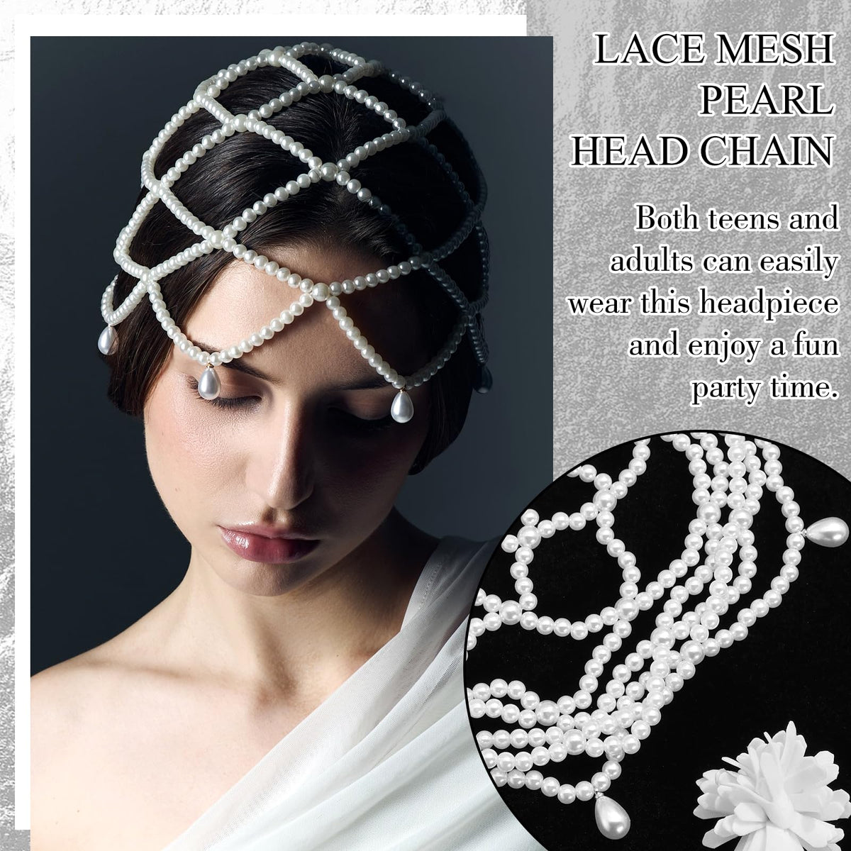 SAWINDA styled with wedding dress for bridal-ready vintage accessories