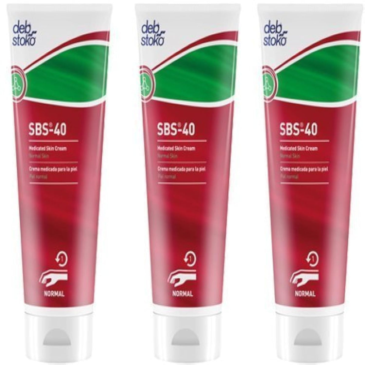 SBS front packaging showing three 100mL tubes, compact and travel-ready