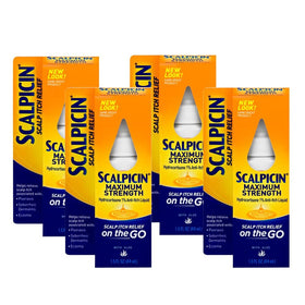 Scalpicin front packaging showing bottle and pack benefit clear relief