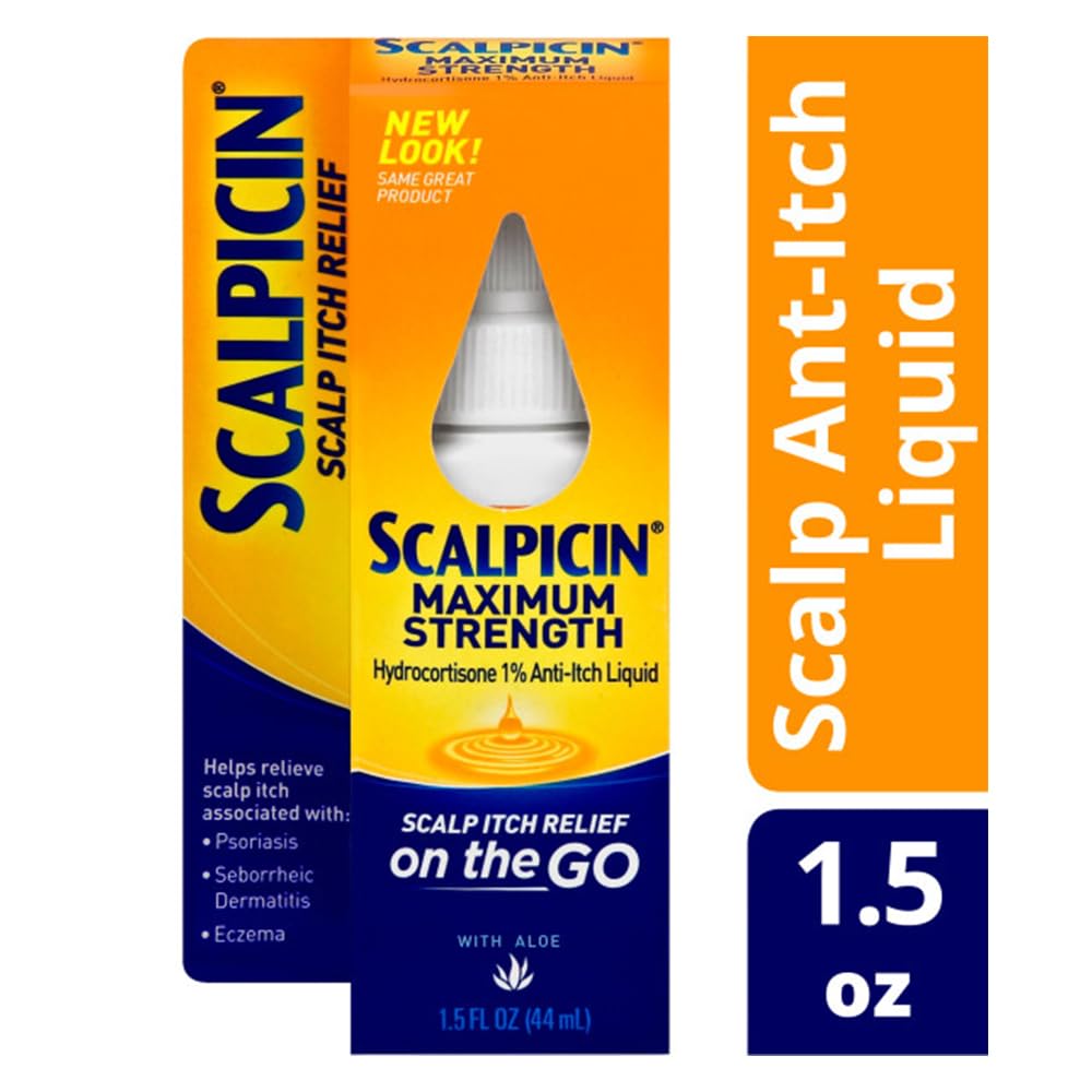 Scalpicin open cap dispenser highlighting precise application benefit