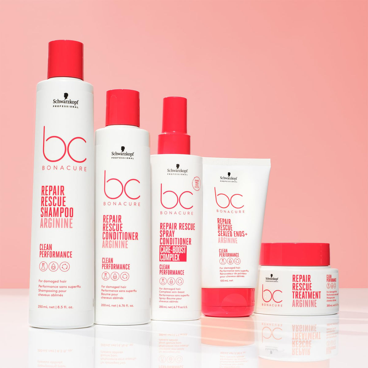 Schwarzkopf BC BONACURE tube held in hand showing 100ml size and travel-friendly benefit