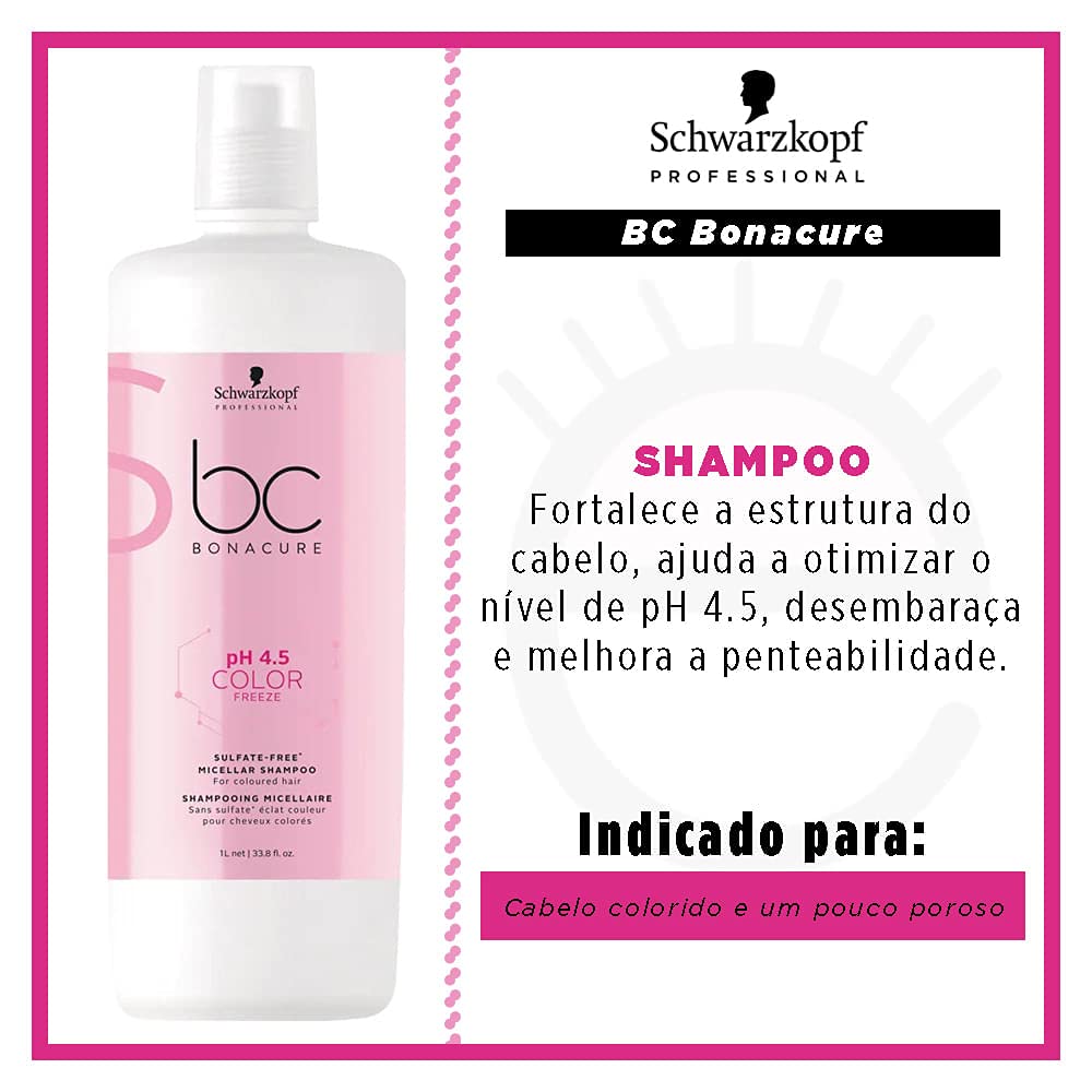 Schwarzkopf Professional pump dispensing shampoo to show texture and gentle, colour-safe foam benefits