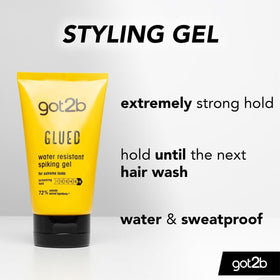 Schwarzkopf got2b glued lifestyle outdoor hair model with spiked style resisting wind and humidity