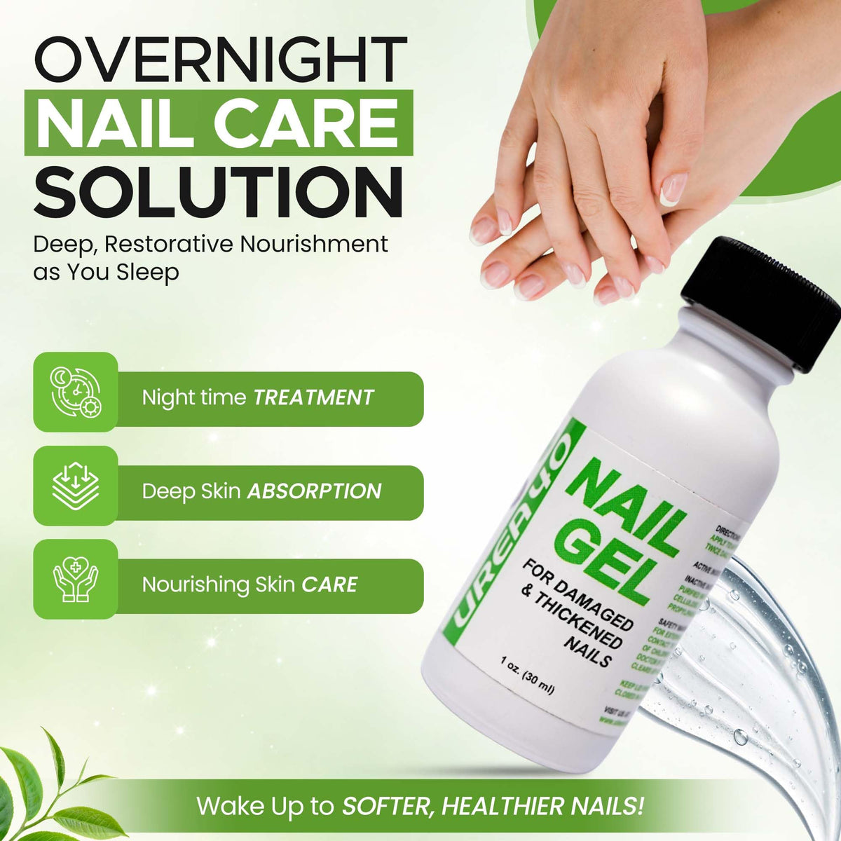 Scientific Solutions Global before and after nails showing improved appearance