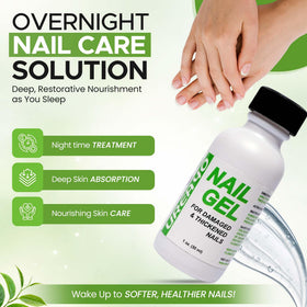 Scientific Solutions Global before and after nails showing improved appearance