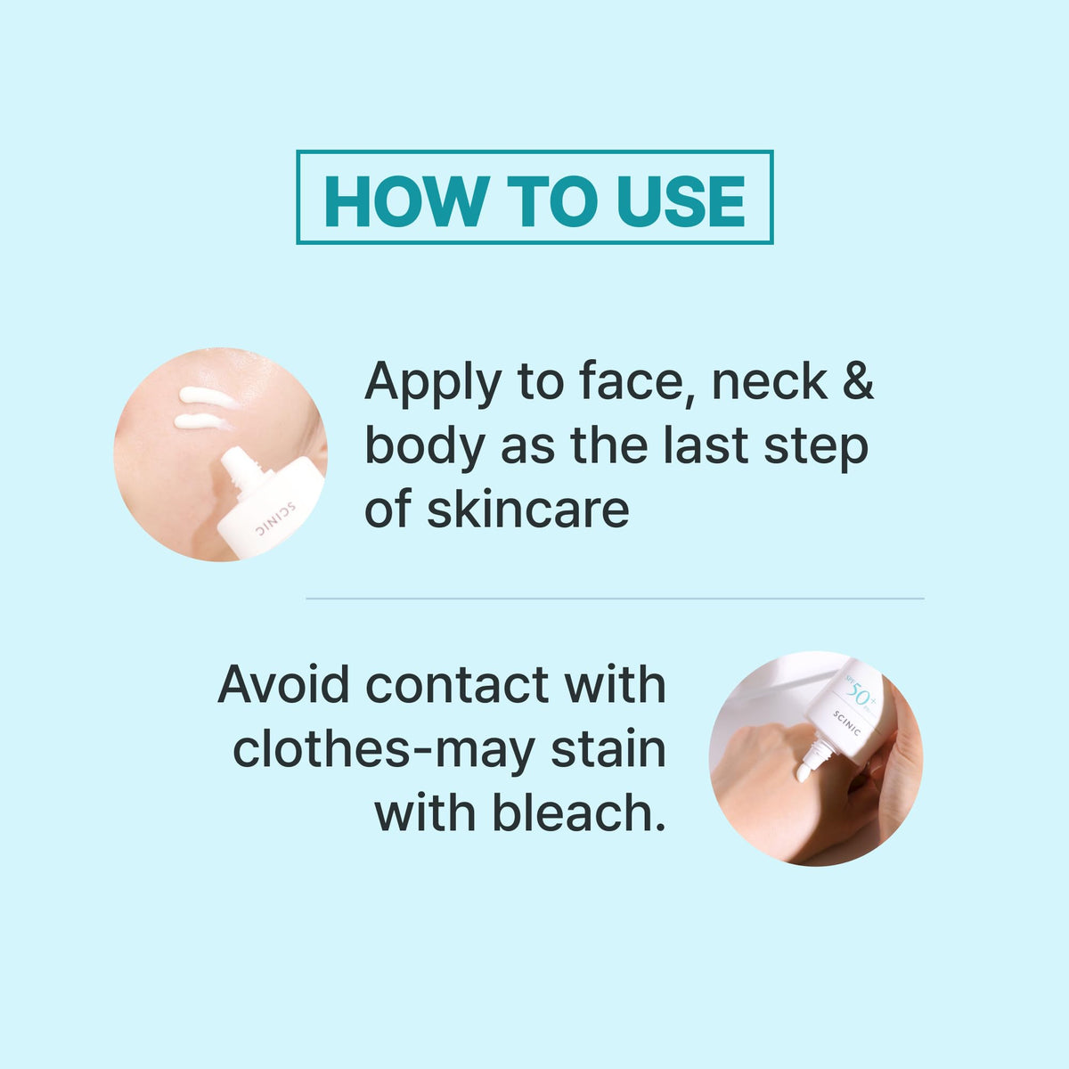 SCINIC applied under makeup demonstrating compatibility and no pilling