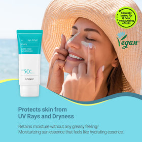 SCINIC texture close-up droplet highlighting hydrating, essence-like feel