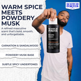 Scotch Porter bottle in shower scene illustrating ready-to-use convenience