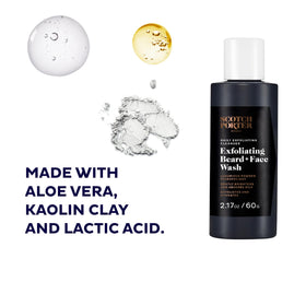 Scotch Porter creamy foam texture formed from powder that gently exfoliates skin