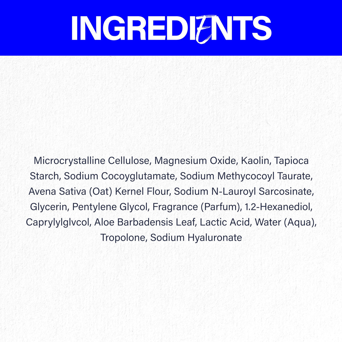 Scotch Porter ingredients label close-up listing natural extracts and non-toxic benefits