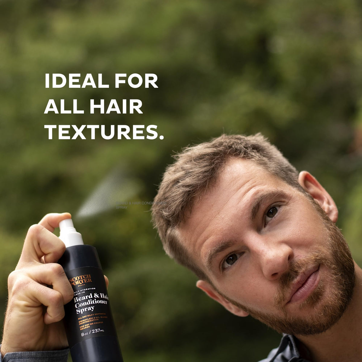 Scotch Porter oil blend texture shot highlighting moisturizing oils for smooth hair