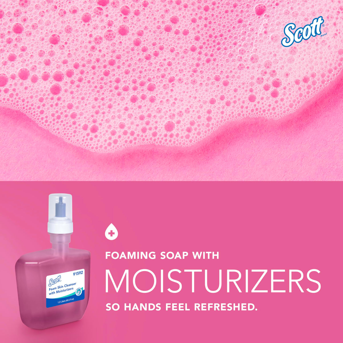 Scott Professional refill installed in an automatic dispenser for convenience