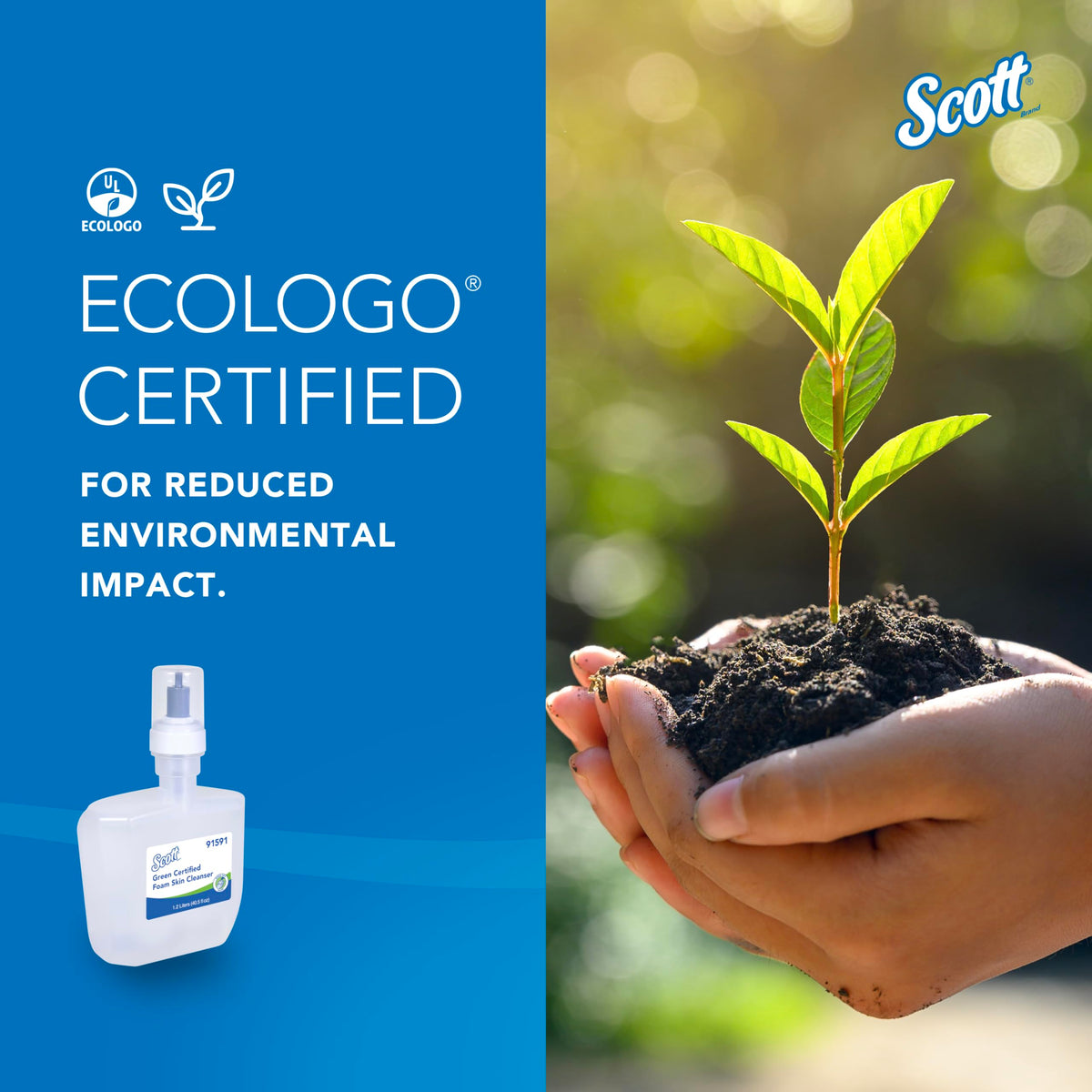 Scott Professional ECOLOGO emblem and environmental messaging for sustainable choice