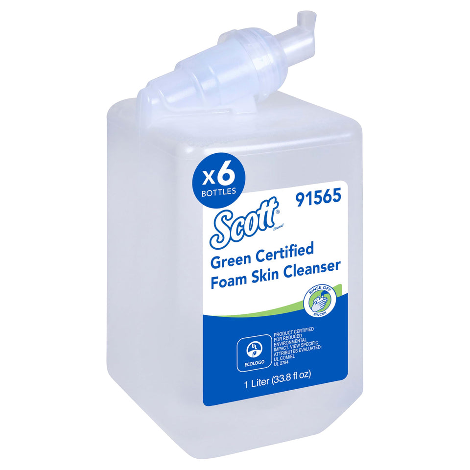 Scott Professional front packaging showing clear unscented refill and branding benefit
