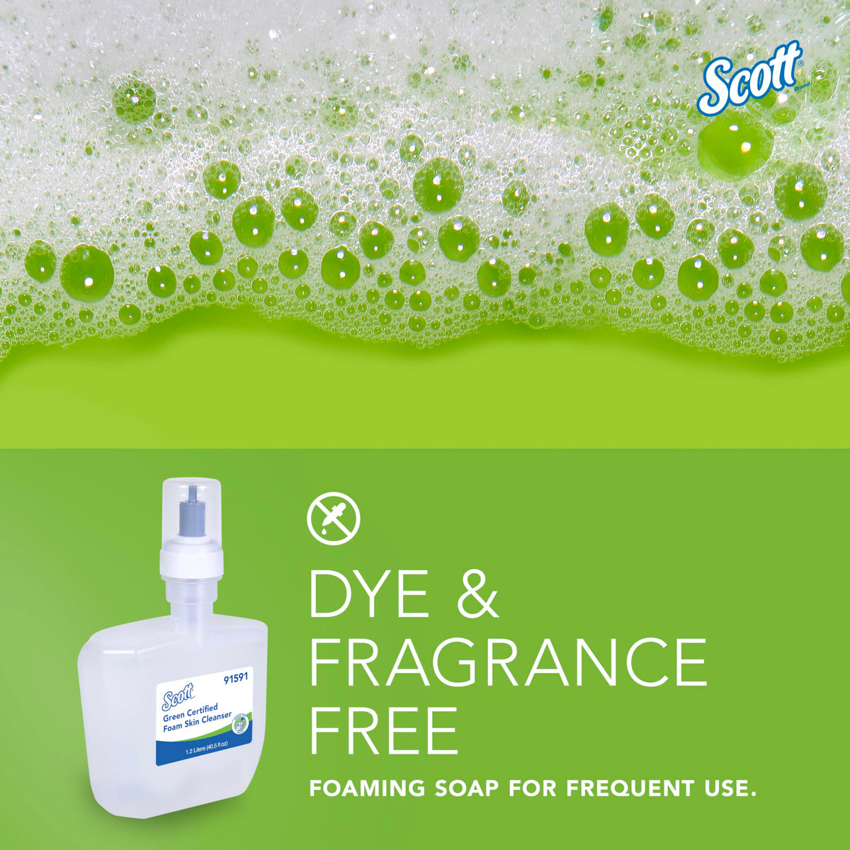 Scott Professional product label highlighting ECOLOGO and NSF E-1 certifications