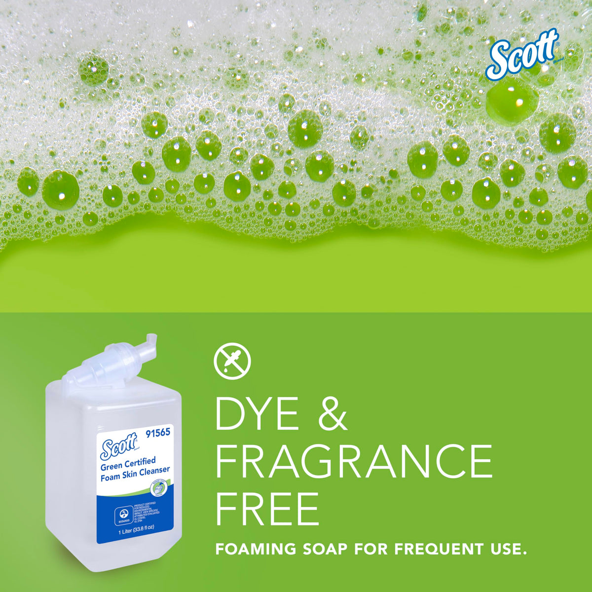 Scott Professional refill in use at an office washroom promoting hygienic facilities benefit