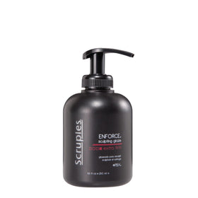 Scruples jar front packaging showing product name and strong hold benefit