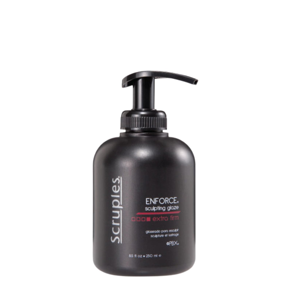 Scruples jar front packaging showing product name and strong hold benefit