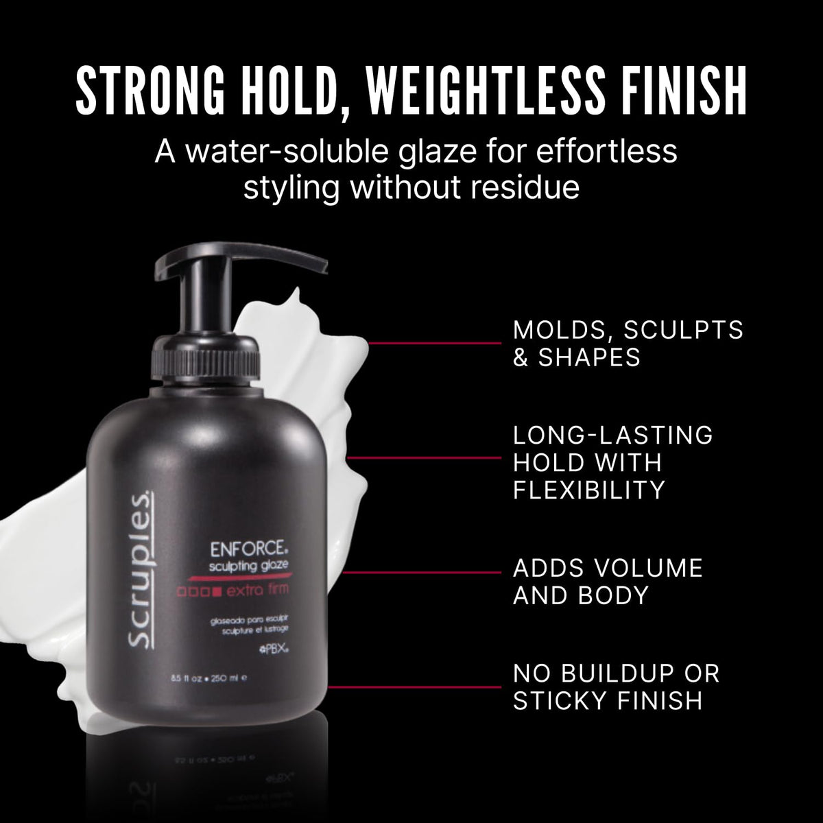 Scruples close-up at roots showing lift and volumizing benefit